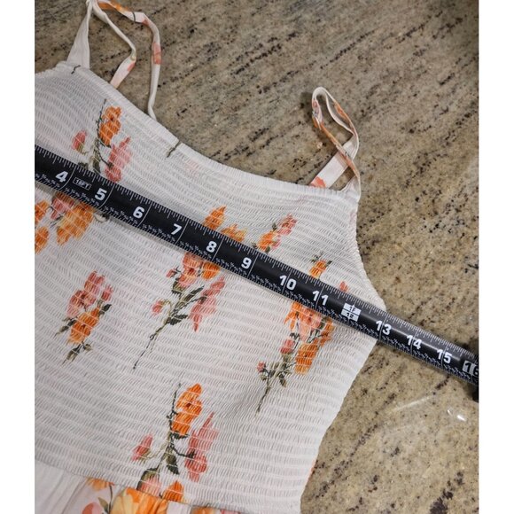 Lot of 2 Old Navy Size XS Cami Dress Floral Chambray Adjustable Strap Smock - Picture 3 of 16